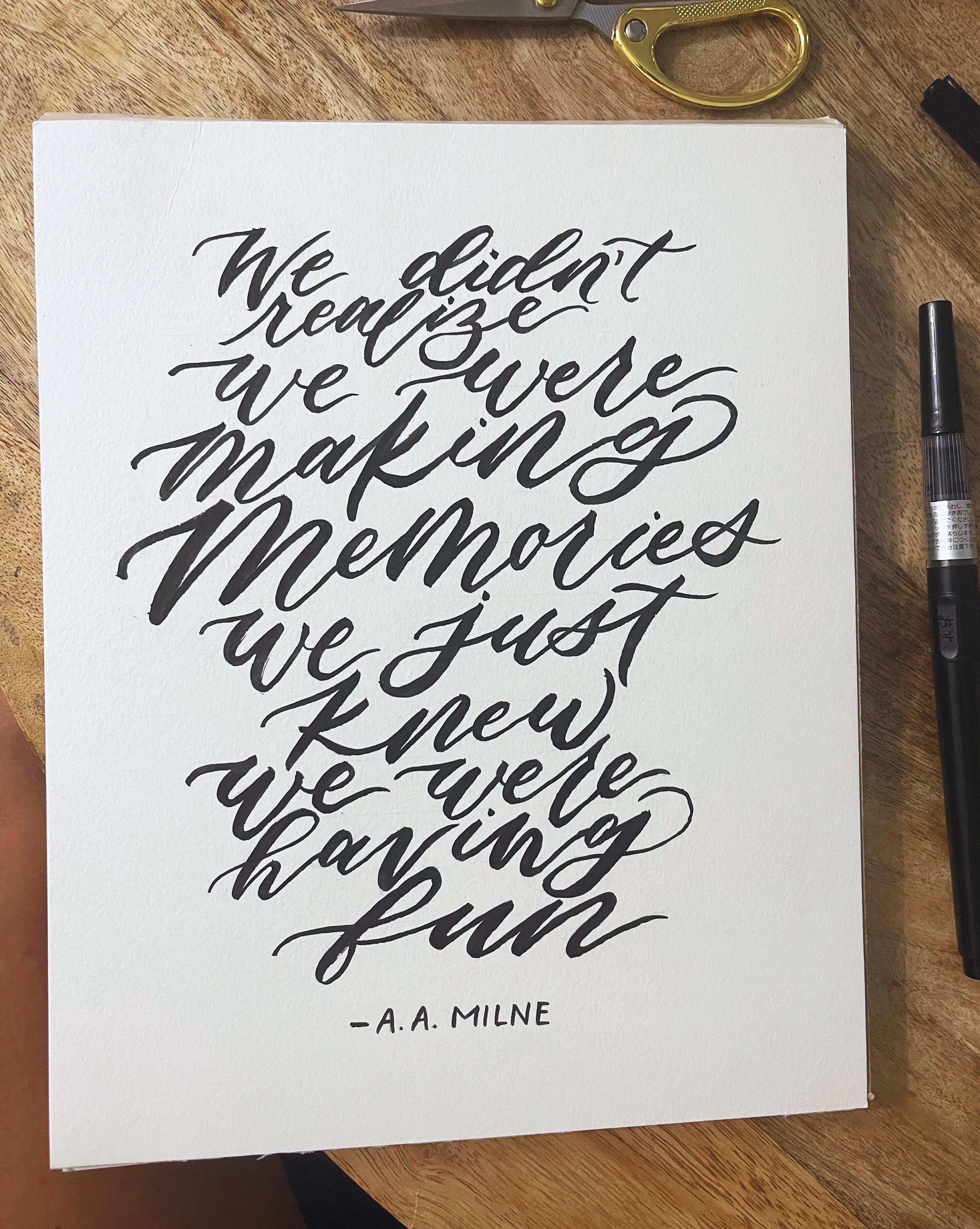 Custom Handwritten Calligraphy Quote - Etsy