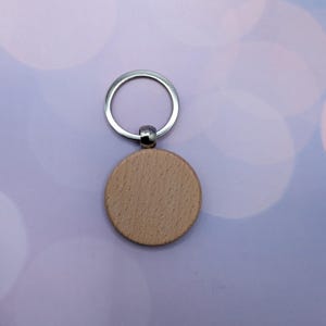 Personalized Wooden Keychain - Create Your Custom Design