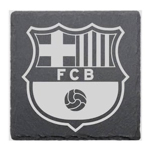 Posavasos de pizarra personalizados: ¡tus equipos de fútbol favoritos! Real Madrid, Barcelona, Juventus... ¡lo que sea, podemos crearlo para ti! ¡Regalo gratis!