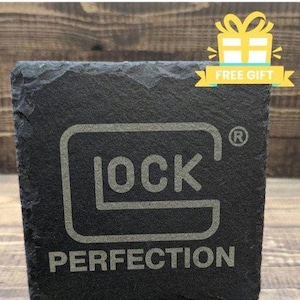 Custom / Personalized Firearm Brand Slate Coaster, Coasters - FREE GIFT with purchase!