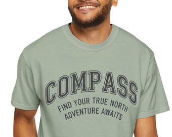 Compass typography shirt | Find Your True North adventure tee