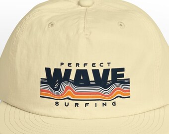 Retro Sunset Surf Cap | Recycled Eco-Friendly Beach Hat & Outdoor Sport Headwear