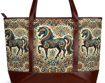 Bags for women Bohemian Horse Tote Handbag gift for mom