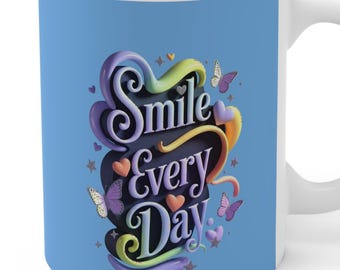 Smile Every Day-koffiemok, motiverend cadeau