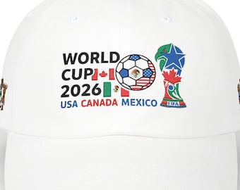 World Cup 2026 embroidered cap | USA Canada Mexico soccer tournament