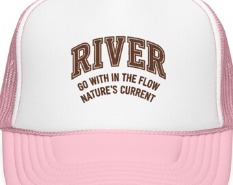 River Go With The Flow Trucker Hat | Outdoor Nature Mesh Cap