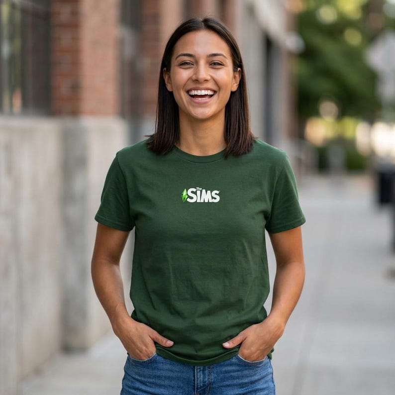 Camiseta de Plumbob de Los Sims / Criaturas Fantásticas, Diseño Floral, Camiseta para Videojuegos imagen 9