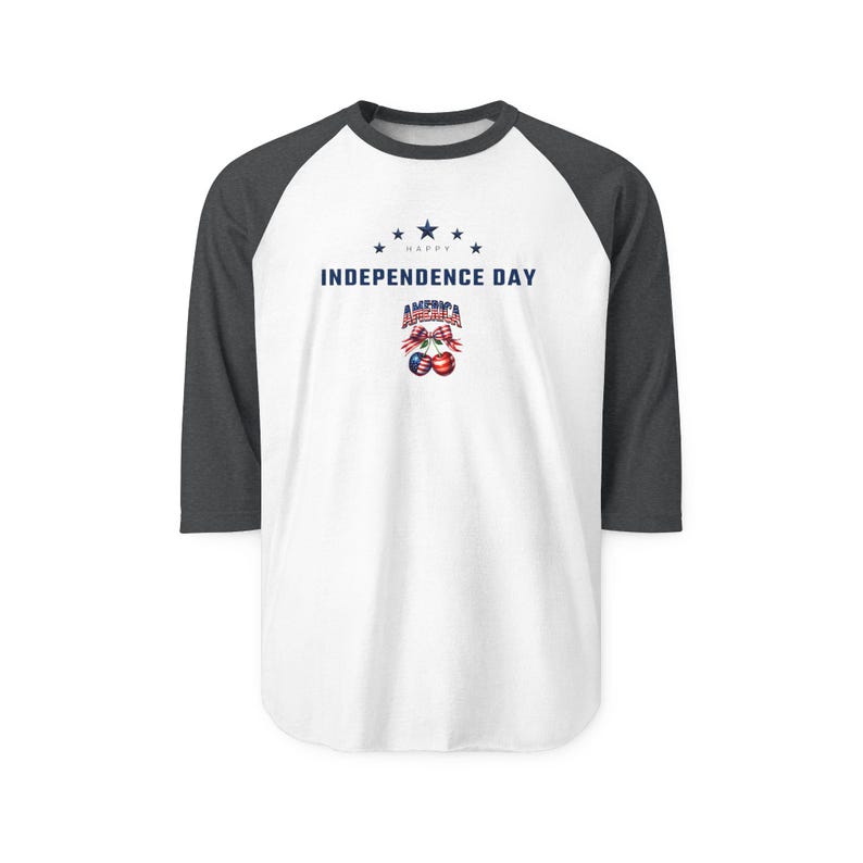 United States 250th Anniversary Raglan T shirt - Patriotic 3/4 Sleeve Baseball Tee image 10