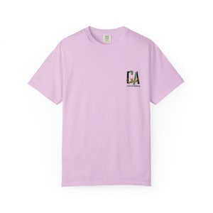 California Beach City graphic T-shirt | CA palm tree surf car design image 11