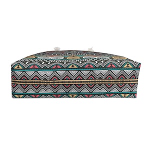 Boho Tribal Pattern Weekender Bag | Aztec Chevron Travel Tote image 5