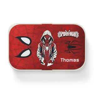 Spider-Man Hoodie Graphic Bento Lunch Box | Personalized Kids Lunchbox image 2