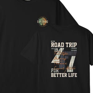 Road Trip Grafisk T-shirt | Vintage Kamerakollage, Tryck Baktill bild 3