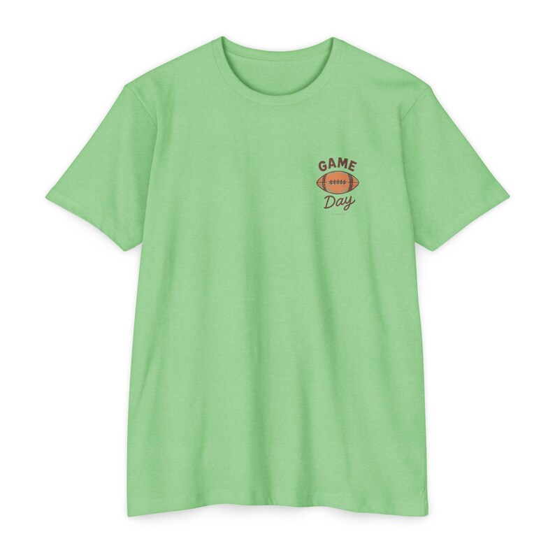 American Futboll T-shirt | Football Player Silhouette, Yo Amor ,Heart Accent image 3