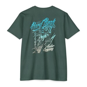 Hard Rock Guitar Skull 1971 T-shirt | Retro Rock Band Tee image 8