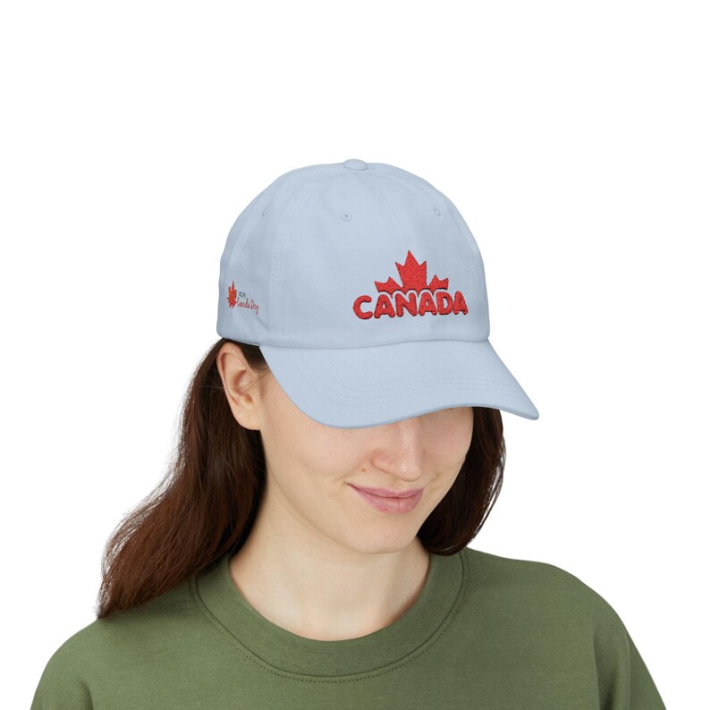 Happy Canada Day geborduurde papa-pet met esdoornblad | Zachte katoenen honkbalhoed afbeelding 18