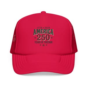 Czapka z pianki America 250 Trucker | Patriotyczna, zabytkowa uroczystość USA zdjęcie 11