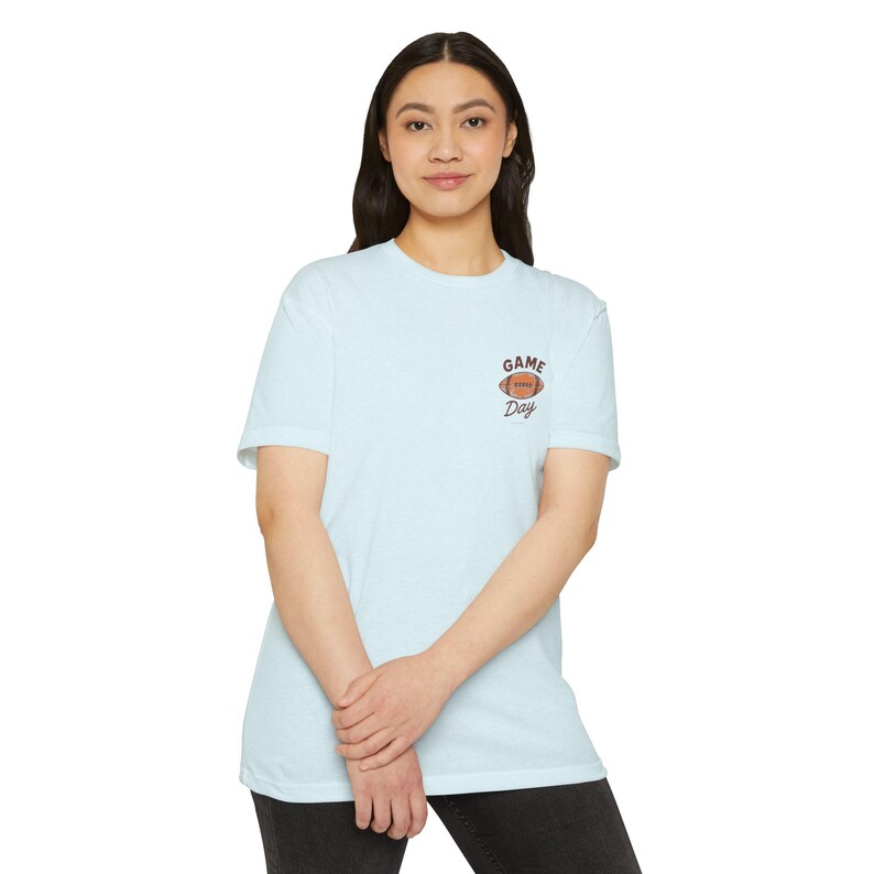 American Futboll T-shirt | Football Player Silhouette, Yo Amor ,Heart Accent image 15