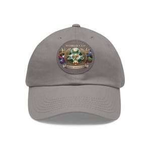 World Cup 2026 Soccer Ball Leather Patch Dad Hat | Round Patch Cap image 10