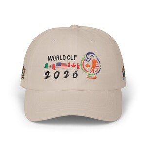 2026 World Cup Soccer Embroidered Cap | Flags & Mascot Dad Cap image 5