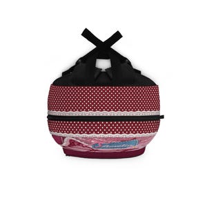 Personalized School Bag,Pink Butterfly Patchwork Backpack | Back to school image 7
