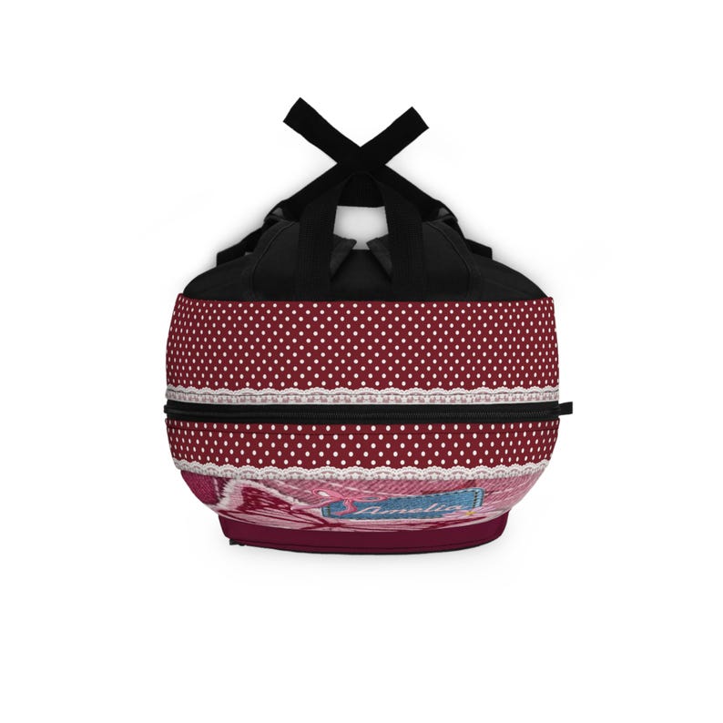 Personalized School Bag,Pink Butterfly Patchwork Backpack | Back to school image 7