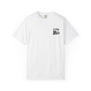 T-shirt illustration humoristique « Infirmière » | Cadeau d'Halloween, chat et zombie, design « Tout va bien » image 4