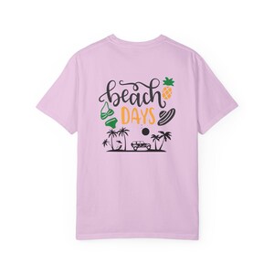 Sun Salt Sand Summer Beach T-shirt | Beach Days Graphic Tee image 9