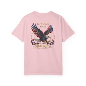 アメリカ建国250周年記念Tシャツ（1776年～2026年）｜愛国的な鷲、自由、国旗 画像 8
