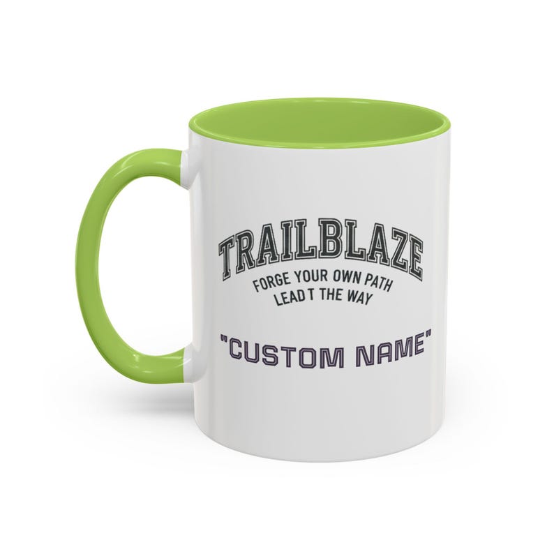 Custom Name Trailblaze 'Forge Your Own Path' Mug | Accent Coffee Mug image 8