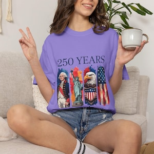 アメリカ建国250周年記念Tシャツ（1776年～2026年）｜愛国的な鷲、自由、国旗 画像 13
