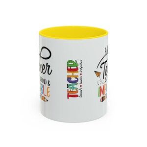 Un buen profesor es difícil de encontrar, imposible de olvidar. Taza de café/taza decorativa (325/444 ml) imagen 8