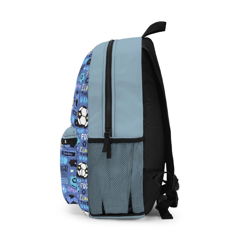 Soccer Doodles Backpack | Football Pattern Kids School Bag image 4