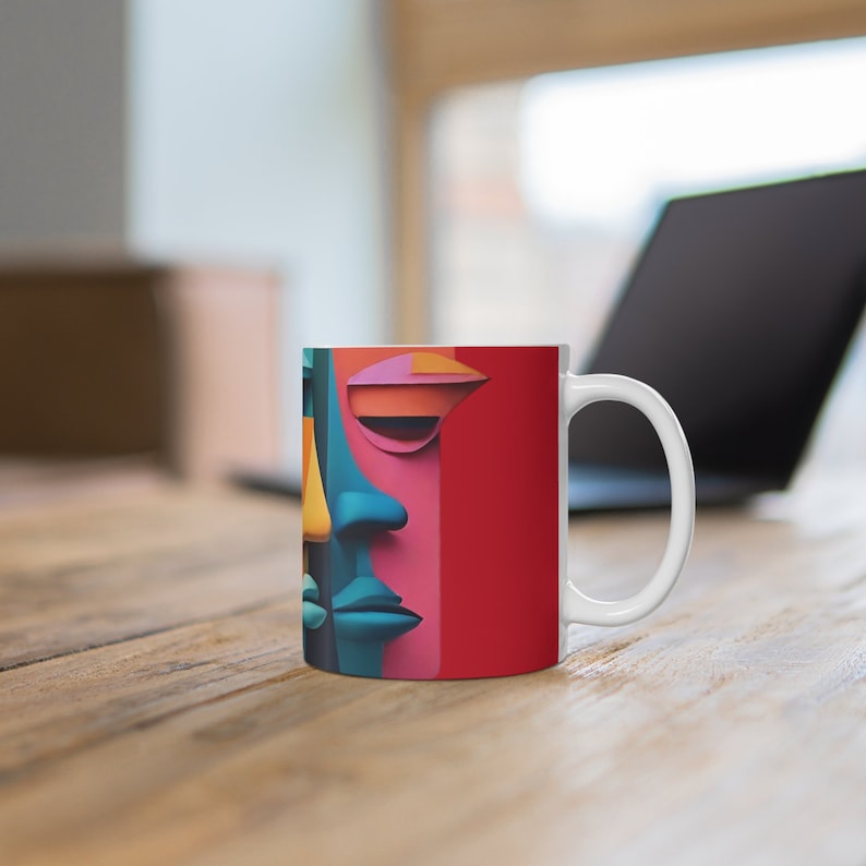 Coffee break,Easygrip mug,Perfect for coffee, tea and hot chocolate,feel free,feel happy,Mug 11oz zdjęcie 6