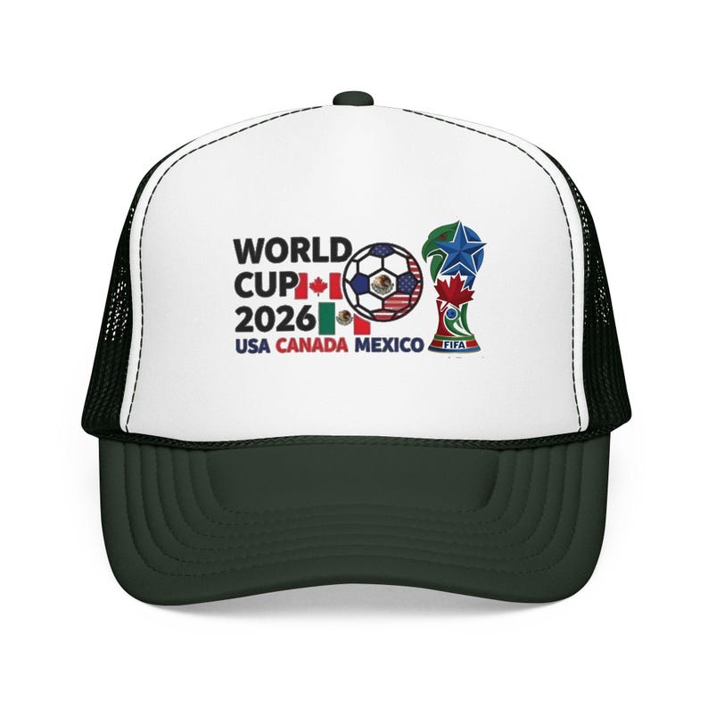 Gorra trucker de espuma con el logo del Mundial de Fútbol 2026 / EE. UU., Canadá, México imagen 7