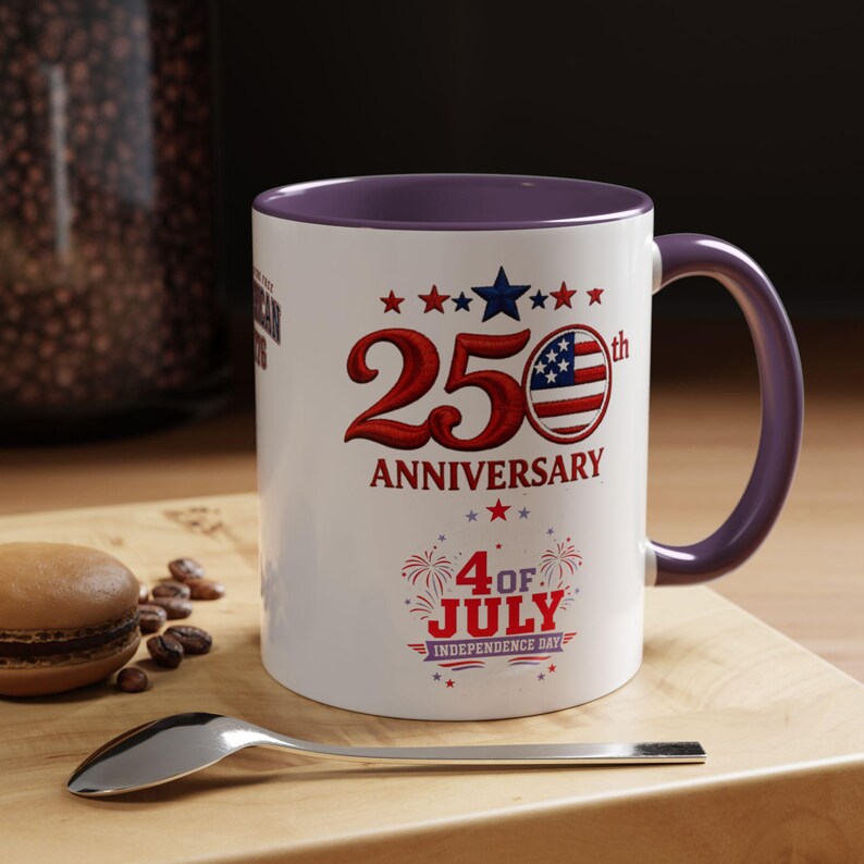 25th Anniversary 4th of July Coffee Mug | American Independence 1776 image 14