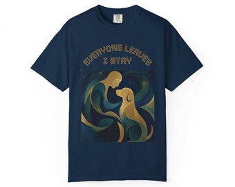 Les amoureux des animaux sauvent tout le monde quitte je reste t-shirt pour chien abstrait sirène | T-shirt