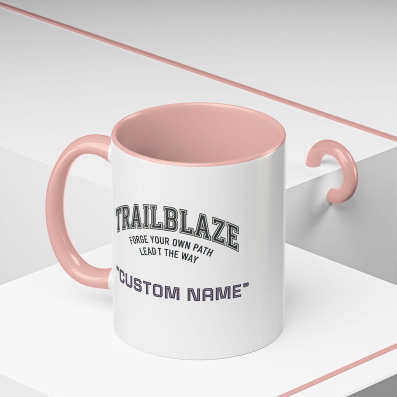 Custom Name Trailblaze 'Forge Your Own Path' Mug | Accent Coffee Mug image 6