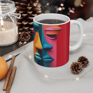 Coffee break,Easygrip mug,Perfect for coffee, tea and hot chocolate,feel free,feel happy,Mug 11oz zdjęcie 2