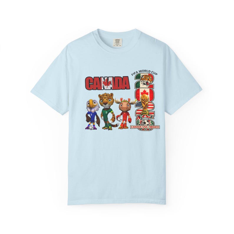 World Cup I Love Canada T-shirt esdoornblad | T-shirt met Canadese karakters afbeelding 8