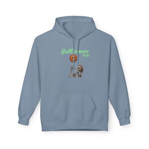 Sweat à capuche squelette citrouille d'Halloween | Motif couple fantôme et sourires au clair de lune image 15
