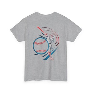 Basebollslagman grafisk t-shirt | Basebollspelare illustration, sporttröja bild 18