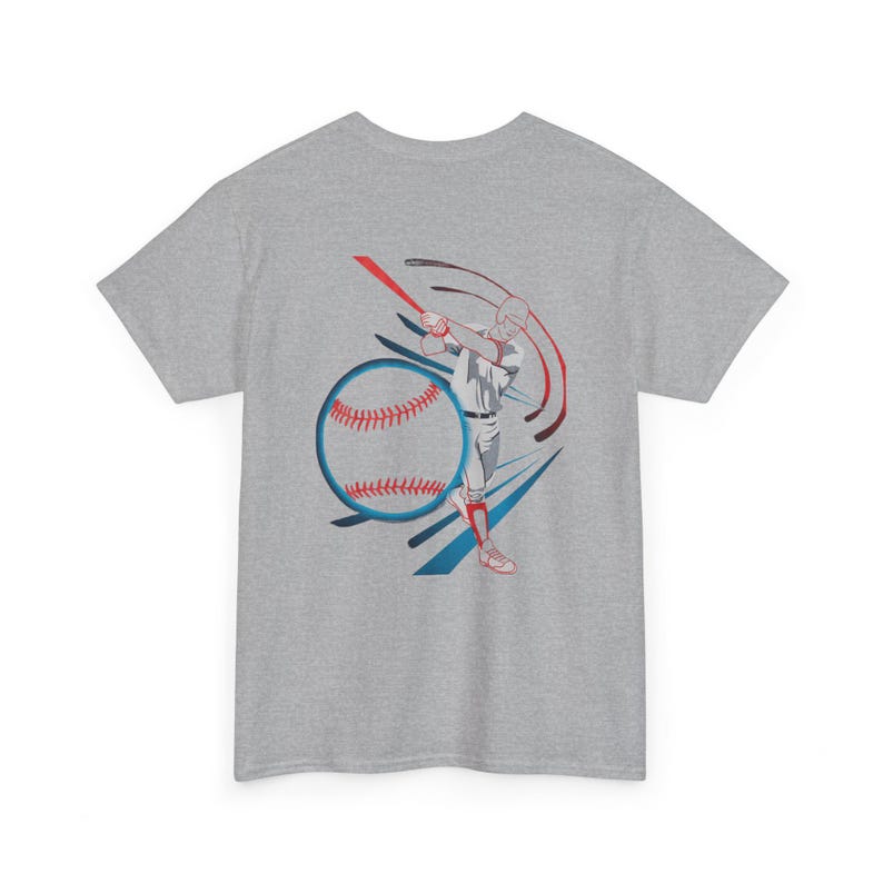 Basebollslagman grafisk t-shirt | Basebollspelare illustration, sporttröja bild 18