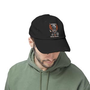 Czapka Harley Davidson z bawełny w stylu vintage, sportowa czapka motocyklowa zdjęcie 11