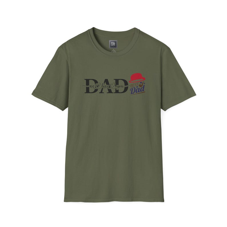 DAD T-Shirt | Happy Father's Day, Vintage Hat Graphic image 7