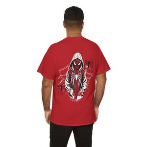 Spider-Man-Hoodie mit Grafikprint | Spinnennetz-Rückenprint Bild 14