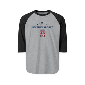 United States 250th Anniversary Raglan T shirt - Patriotic 3/4 Sleeve Baseball Tee image 9