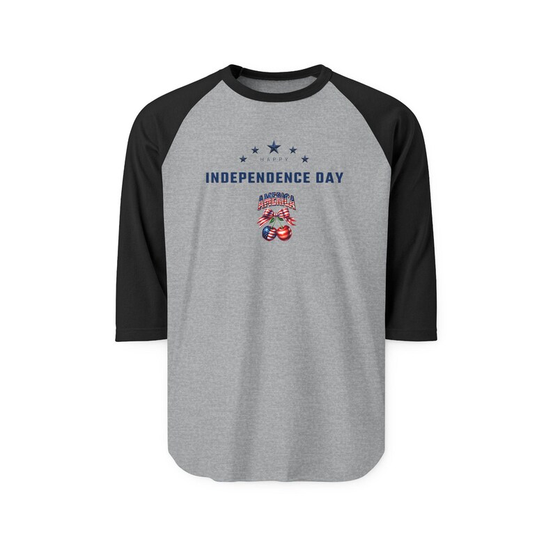 United States 250th Anniversary Raglan T shirt - Patriotic 3/4 Sleeve Baseball Tee image 9