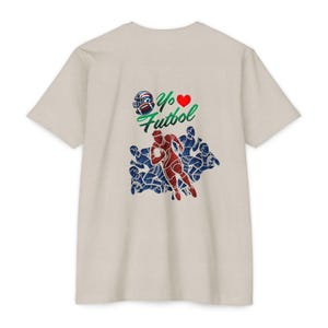 American Futboll T-shirt | Football Player Silhouette, Yo Amor ,Heart Accent image 6
