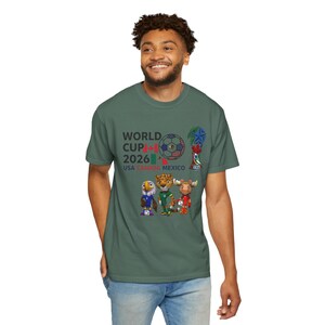 World Cup 2026 Mascots T-Shirt | USA Canada Mexico Soccer Tee image 5