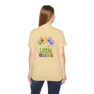 Colorful Handprints Little Reasons Tee | Kids Charity Awareness Shirt image 7